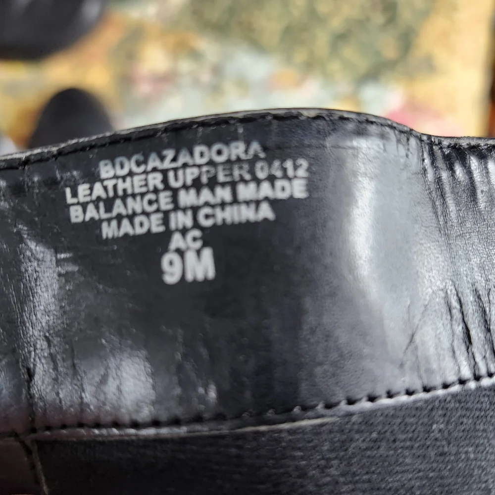BareTraps Black Leather Boots with Buckle Lined Sz 7